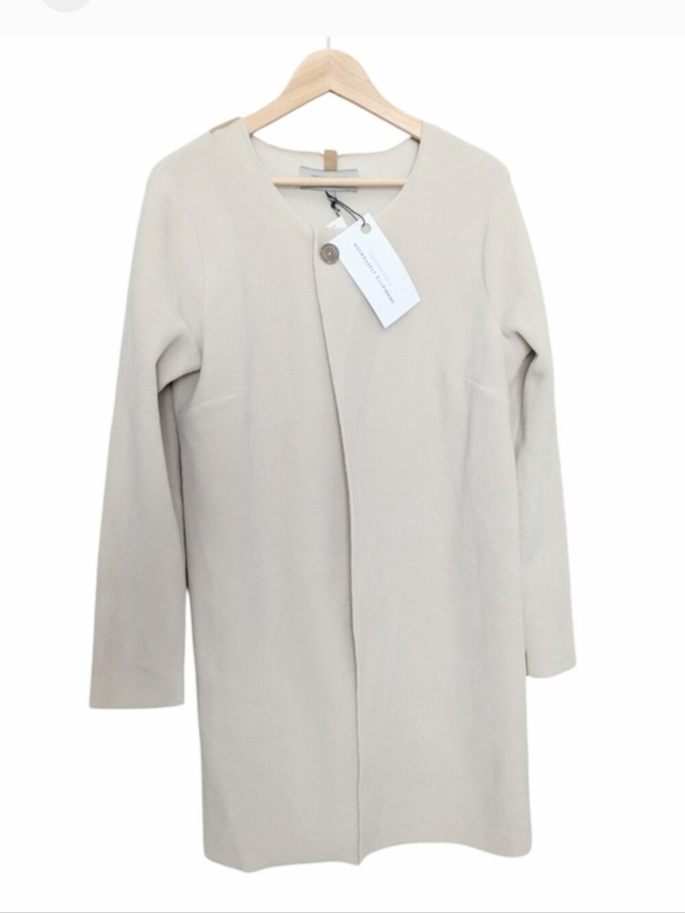 HENRIETTE STEFFENSEN Copenhagen Cream Fleece Coat Large